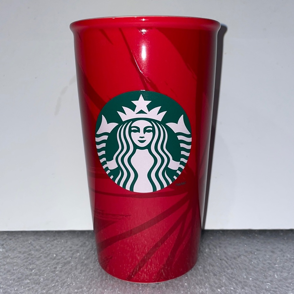 Starbucks Red Holiday 12oz Ceramic Tumbler